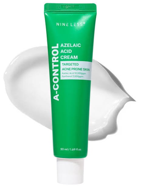 NINE LESS A-Control Azelaic Acid Cream - 50ml | ناين ليس كريم معالج لحب الشباب بالأزليك اسيد - 50 مل